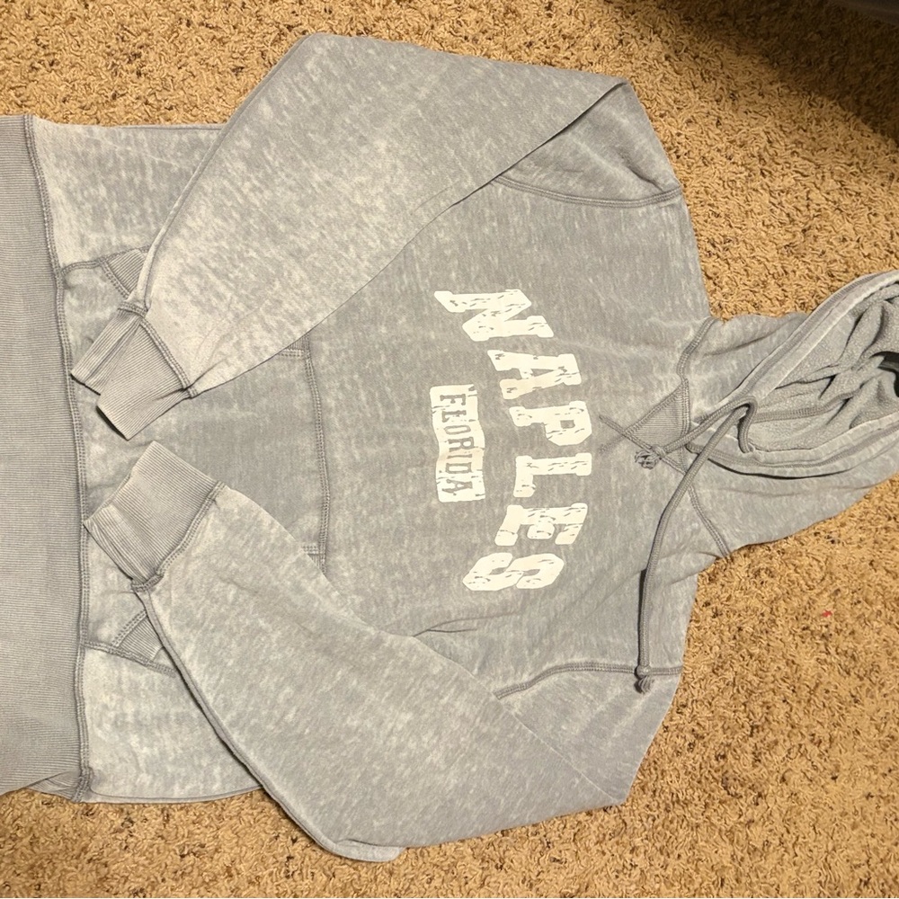 Naples Florida Grey Pullover Hoodie